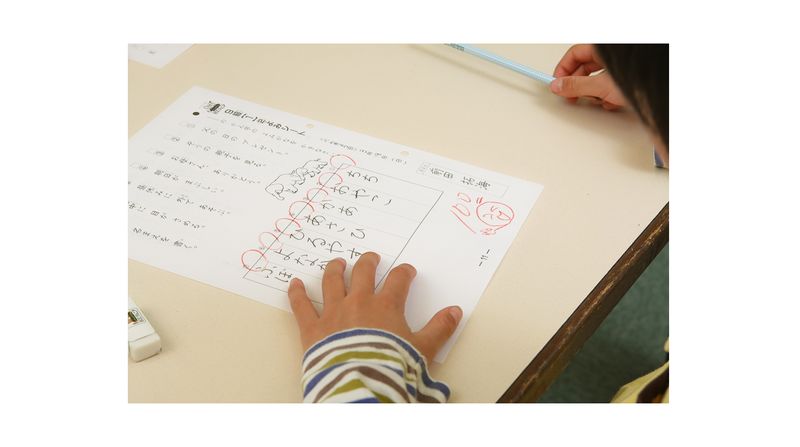 ECCジュニア【かんじ・漢検コース】 三輪田町教室の様子